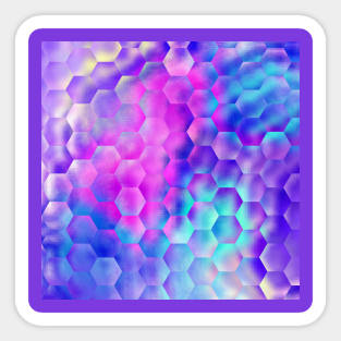 Purple Pastels Honeycomb Beehive Sticker